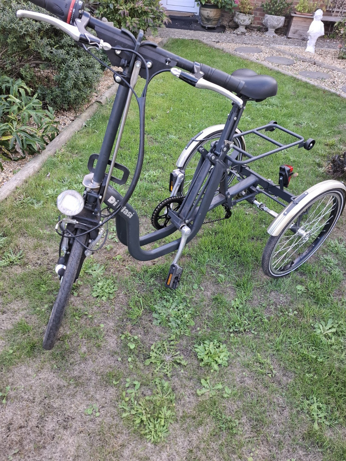 Di Blasi Folding Tricycle Bike 3 Wheel Bicycle Adult Trike