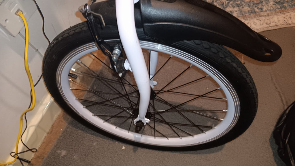 White Folding Bicycle 20 inch Wheel Compact Adult Foldable City Commuter BikeNEW