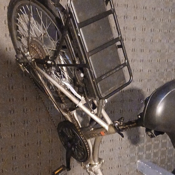 Go 20in Folding Bike Silver/Black, Rear Rack, Mudguards, Kickstand, Reflectors