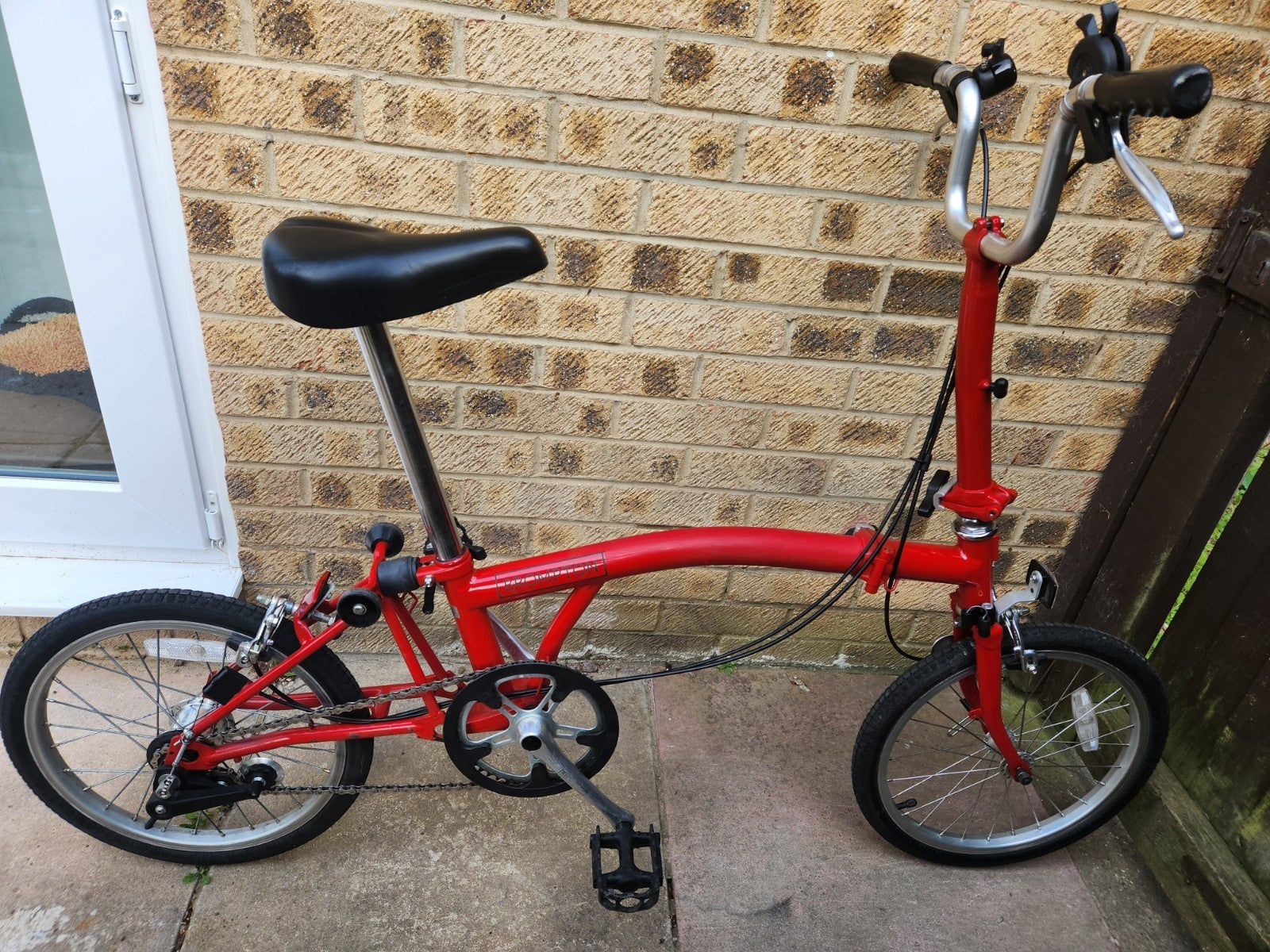 Vintage 2006 Brompton M3E Folding Bike - 3 Speed - Red - Classic M-Bars