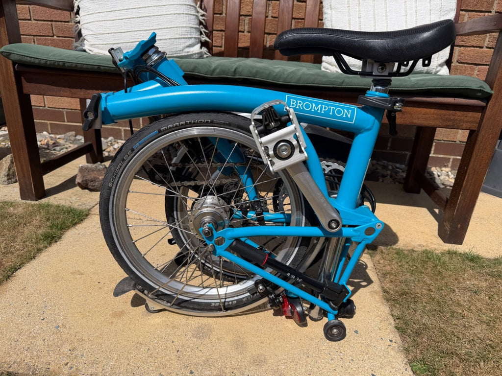 Brompton C Line M6L  (6 Speed) folding bicycle - BLUE (VERY GOOD CONDITION)