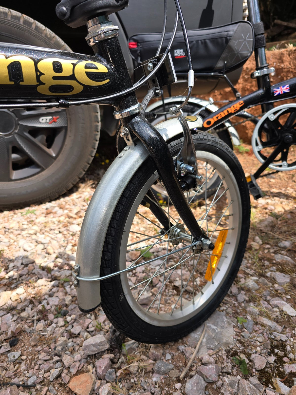 folding bicycles pair 6 speed shimano gears