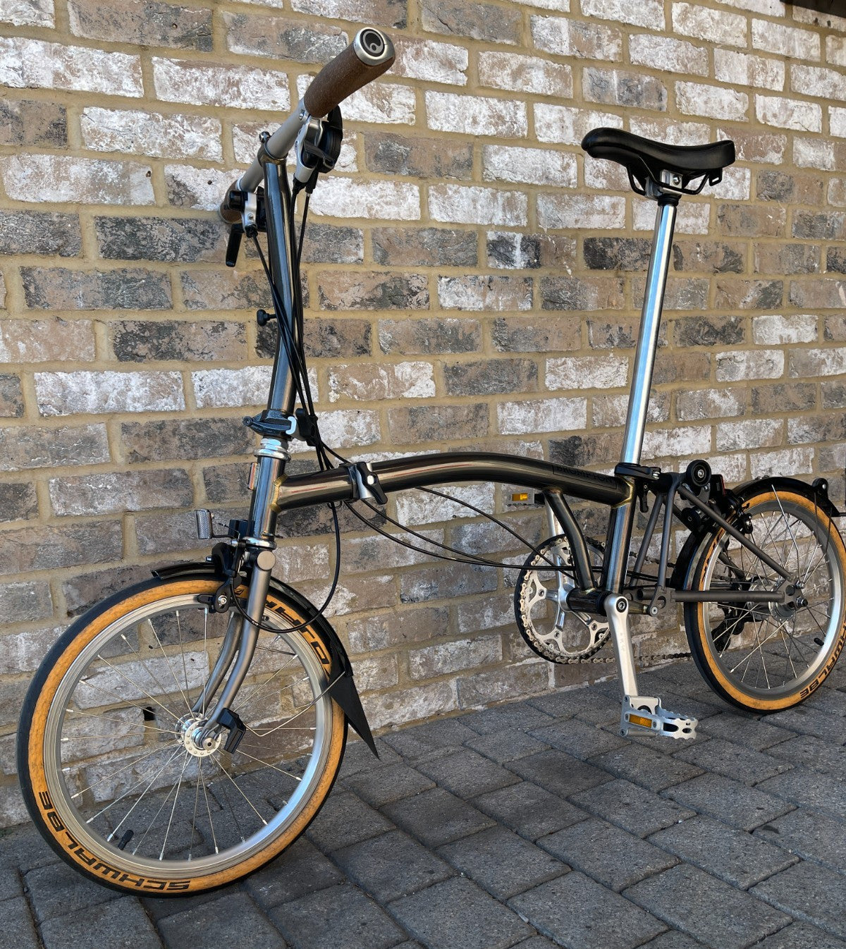 Brompton Raw Lacquer Superlight - Titanium - RARE S6L-X WORLD POSTAGE - STUNNING