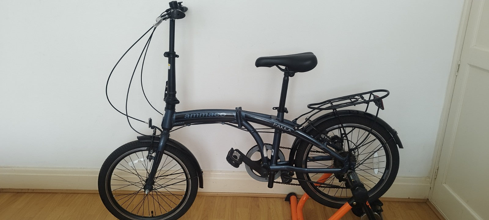 Ammaco Fold-Up Bike 6-Speed Shimano Shift, Adjustable Seat Handlebars