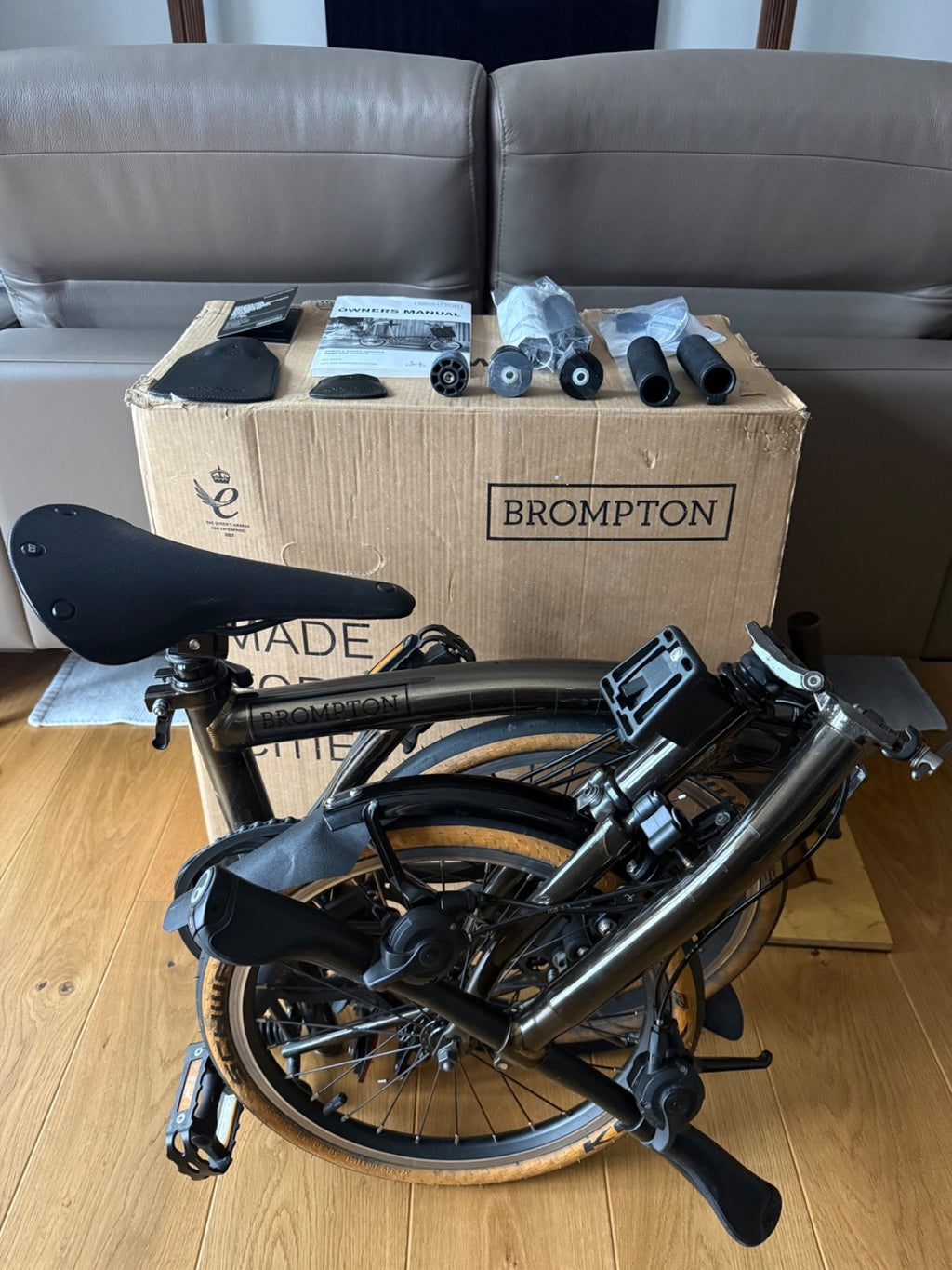 Brompton S6L – Black Lacquer – 6 Speed – Full PPF – Excellent Condition+Upgrades