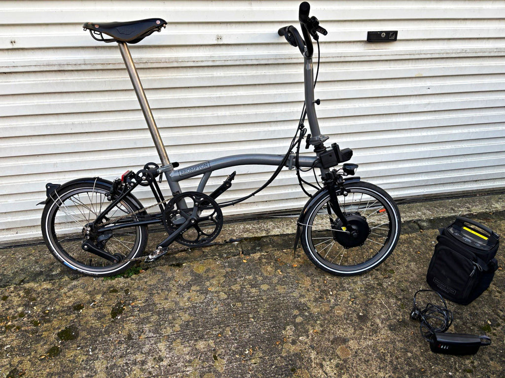 Brompton P Line Urban Electric – Grey – very little use