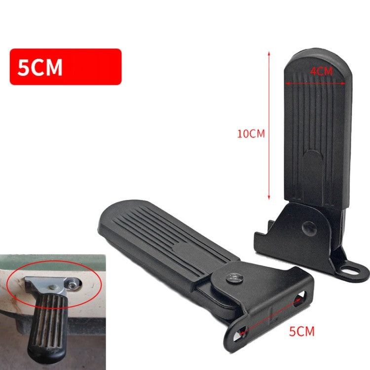 Electric Vehicle Folding Footrest Pedal, 5cm Iron, Anti-Slip Rubber, for Mopeds