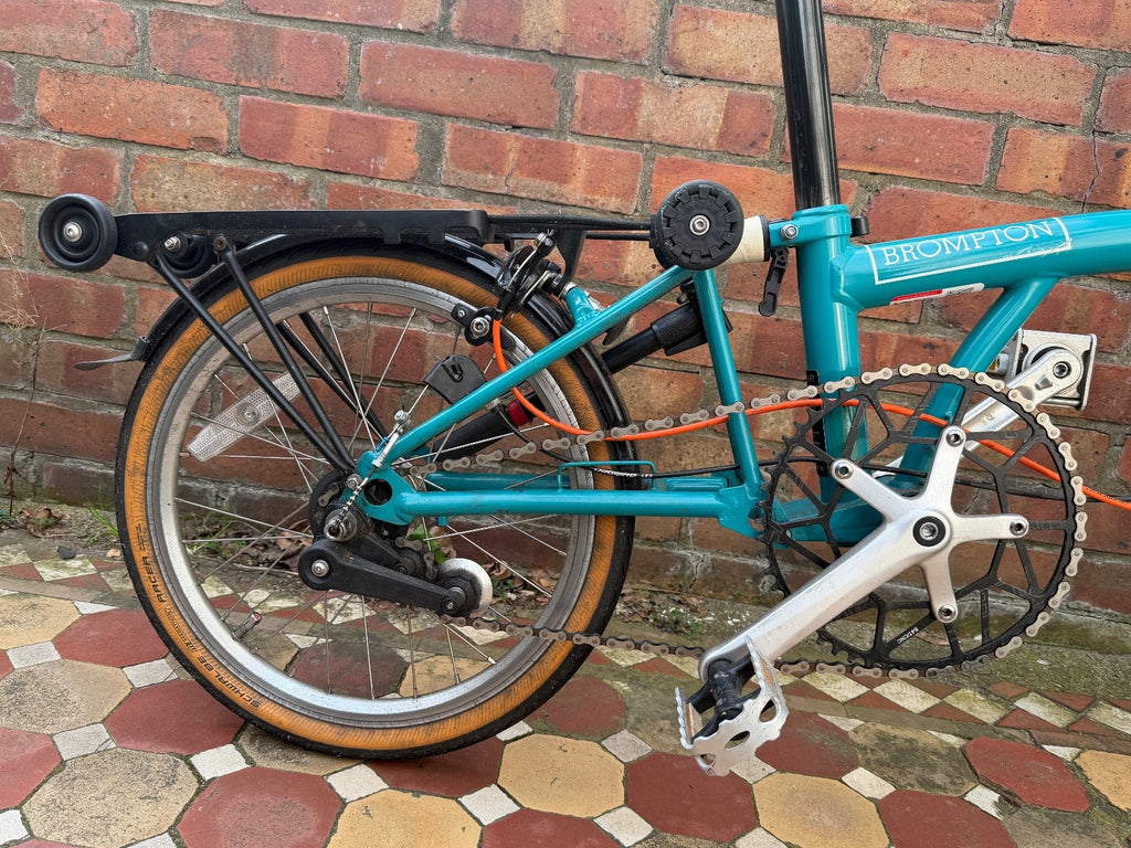 Brompton B75 Folding Bike, Always Stored Indoors., numerous upgrades