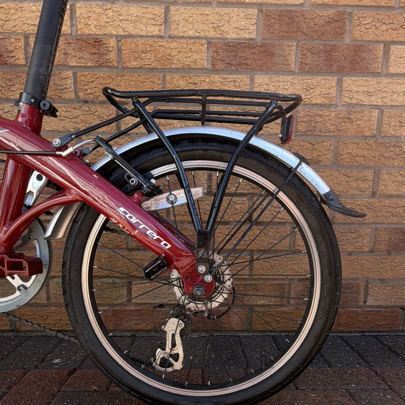 Carrera Intercity - folding bike (Rear luggage rack included Mudguards fitted)