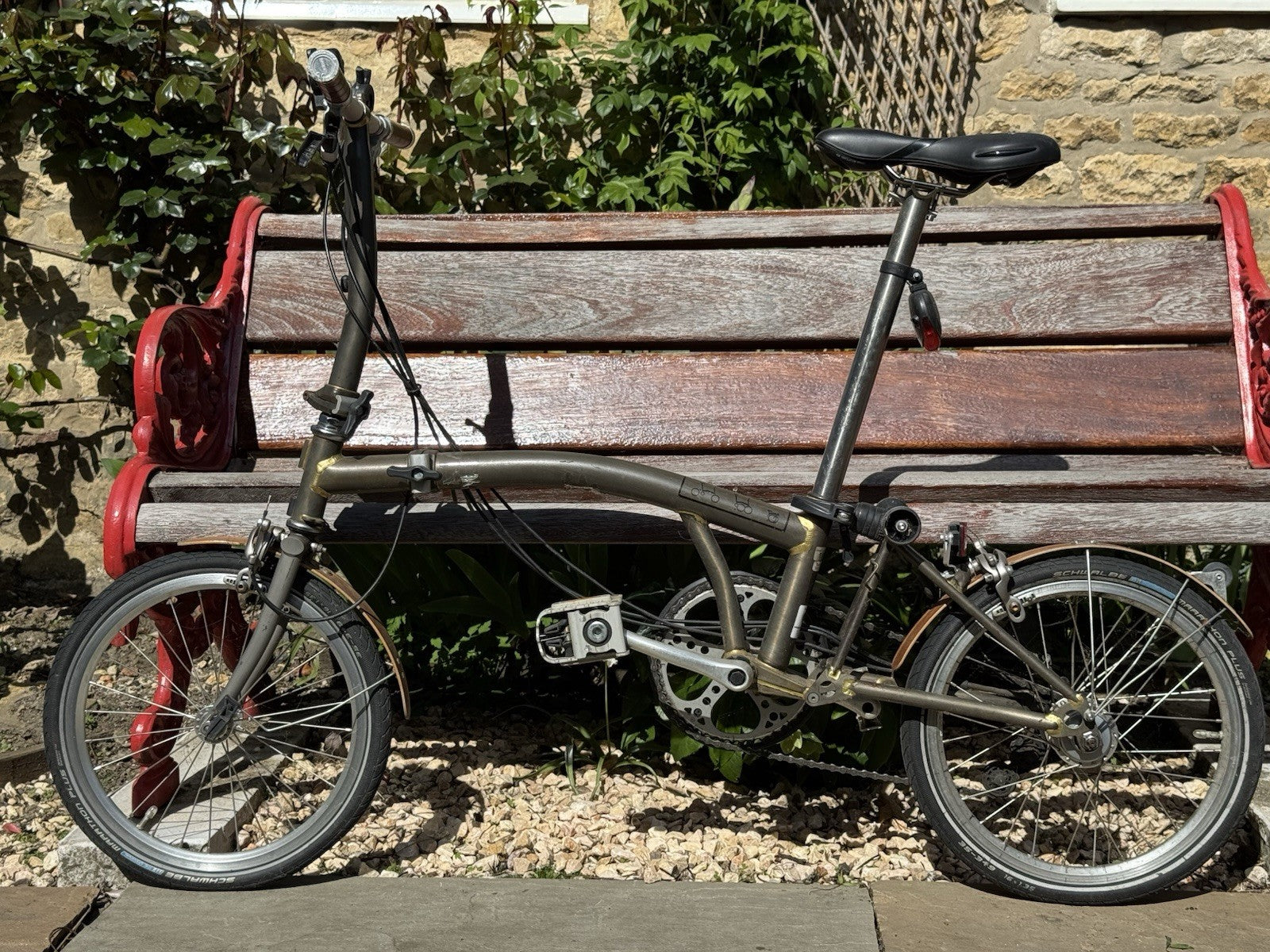 BROMPTON S6 In Raw Lacuer Colour 16” With Titanium Forks/seat Post