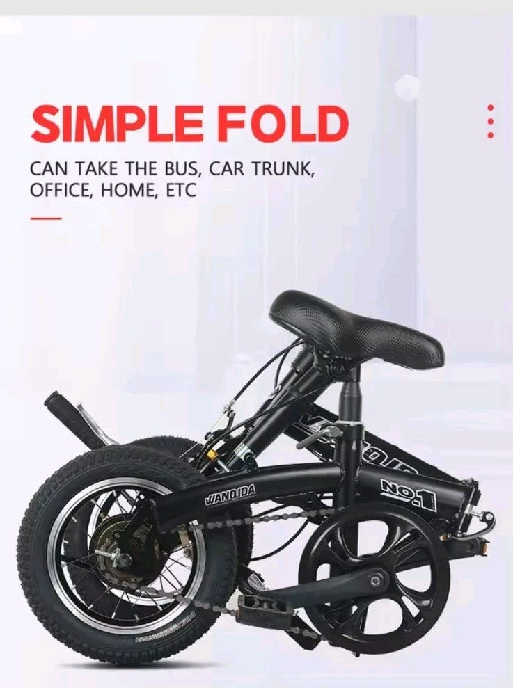 Adult Male and Female Moped Teen Student Off-road Racing Bike Folding...