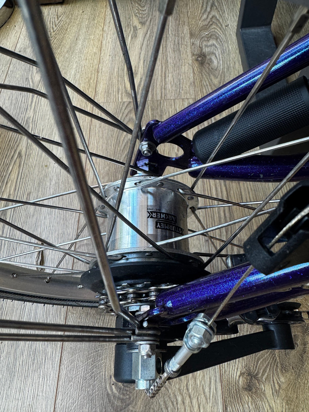 Brompton M6L Folding Bicycle - PURPLE METALLIC - 6 Speed - MINT
