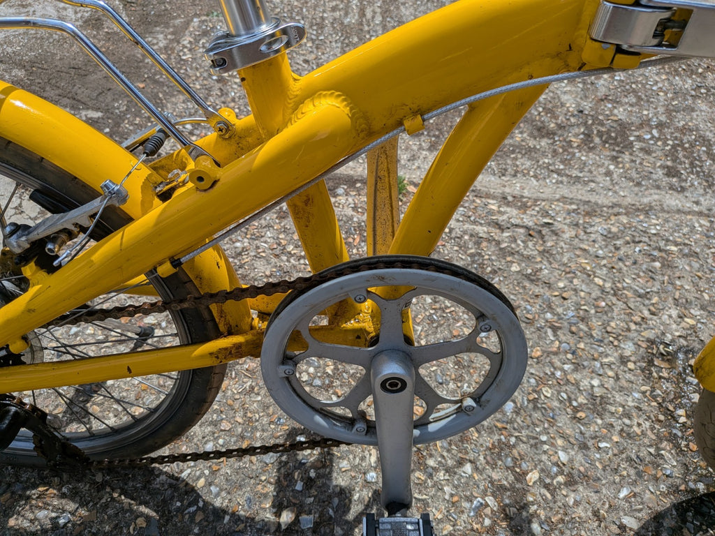 Bobbin Yellow Folding Bicycle Like Brompton Folding Bike