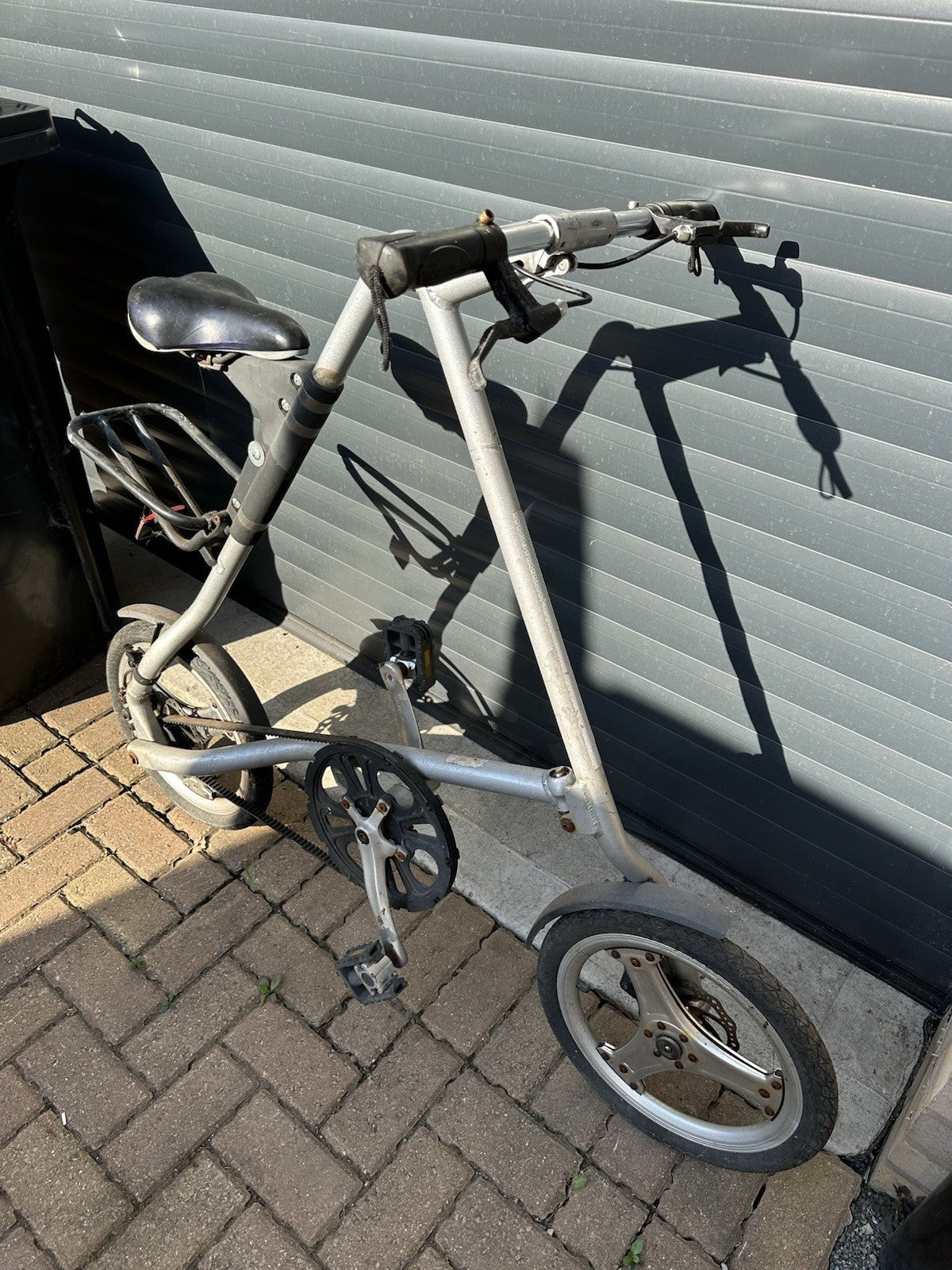 STRIDA Folding Bike - Silver - Good condition Can Post