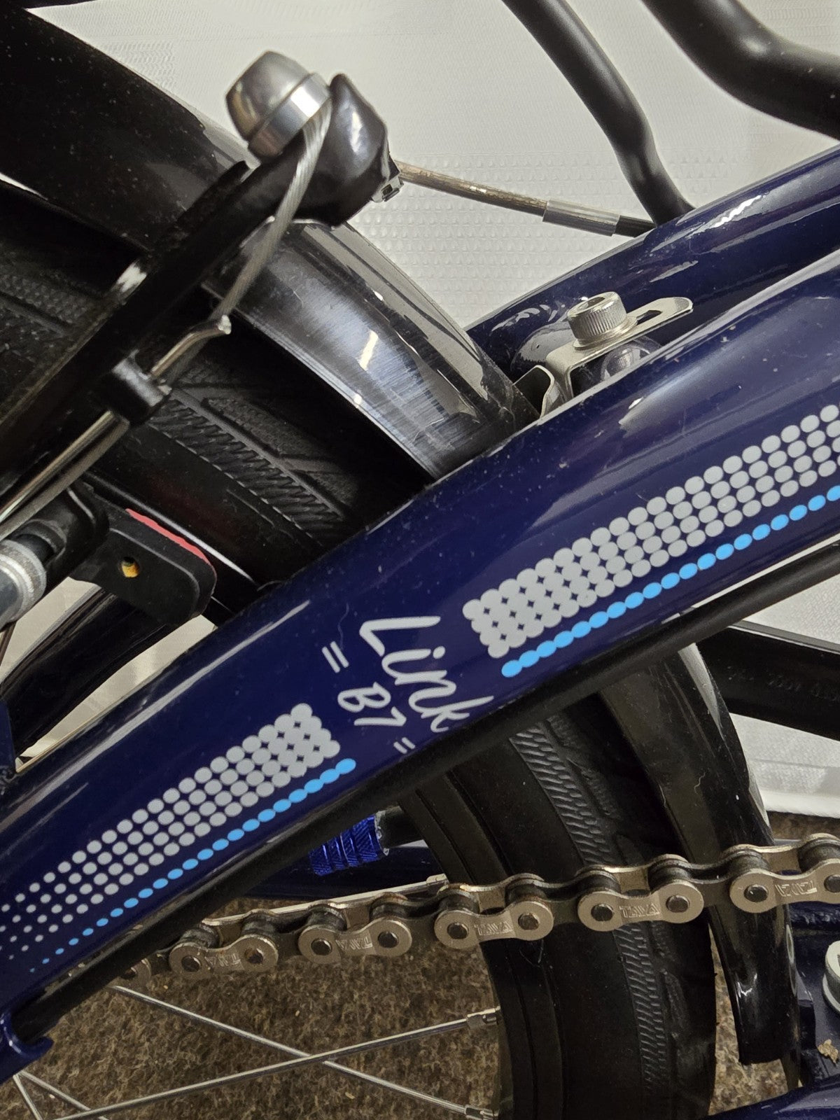 Tern Link B7 Fully Equipped With Extras 20w 7 Speed Folding Bike - Midnight Blue