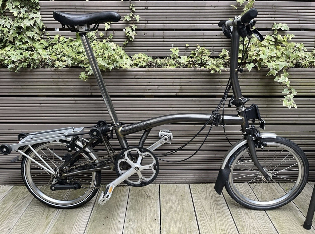 Brompton C Line S6R (6 Speed) folding bicycle - Raw Lacquer