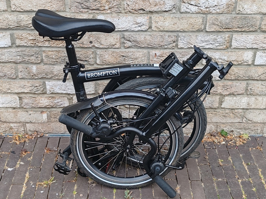 Brompton C Line 12 Speed Black Edition Folding Bike - Good Condition