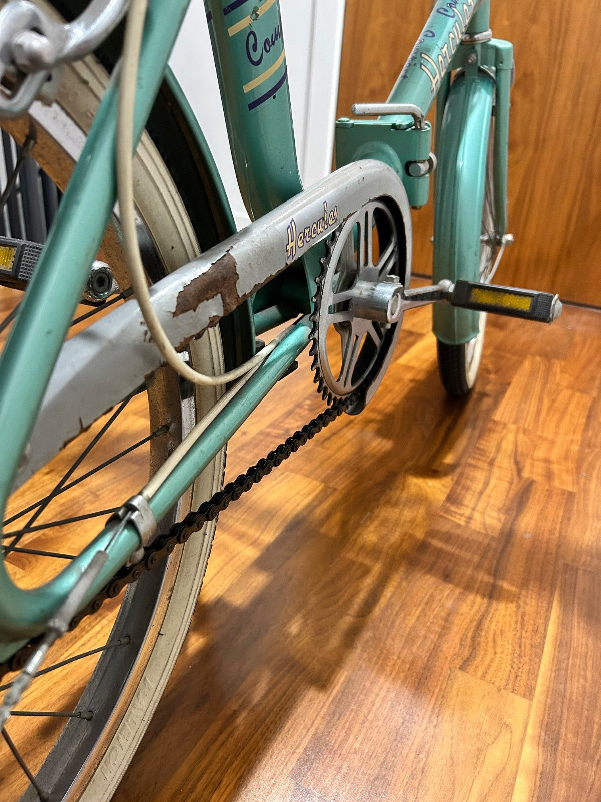 Hercules Compact Folding Bike Vintage 1970s 20" Wheel