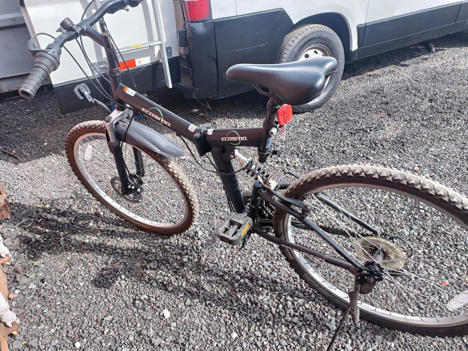 Ecosmo  26 inch 21 Speeds Folding Mountain Bicycle - Black