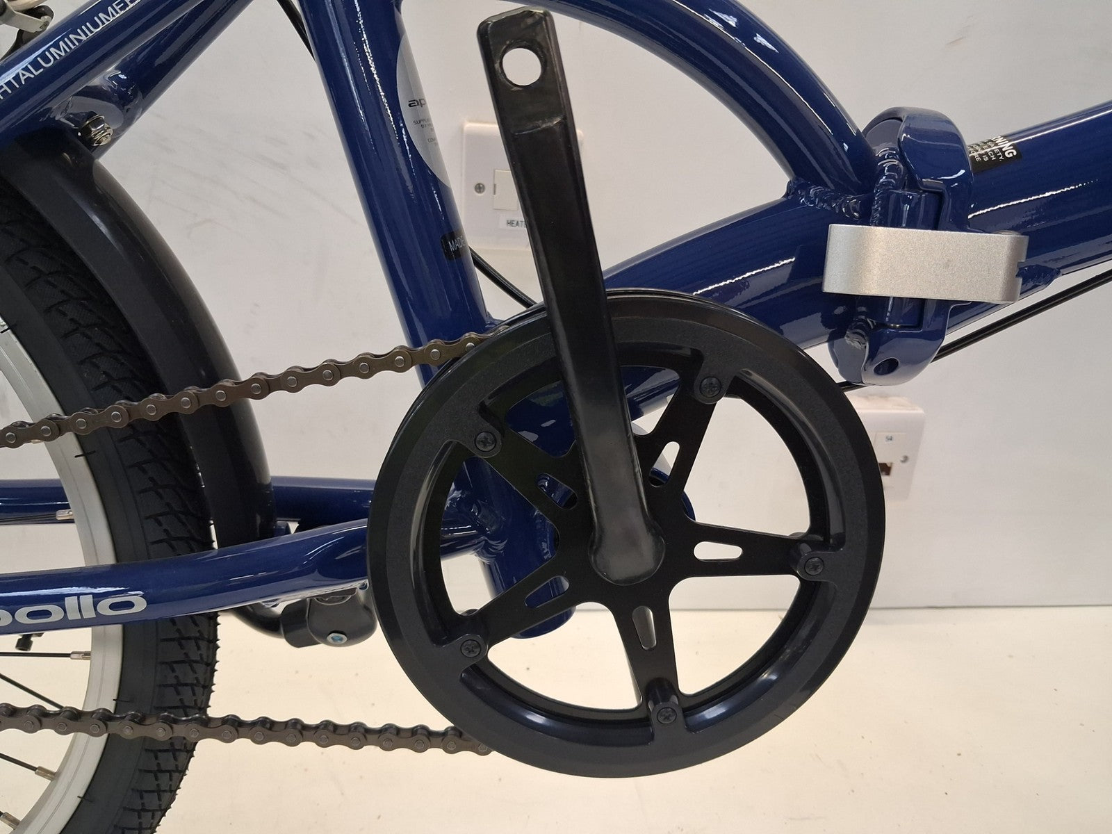 Apollo Tuck Single Speed 20'' Wheel One-Size Lightweight Folding Bike - Blue A