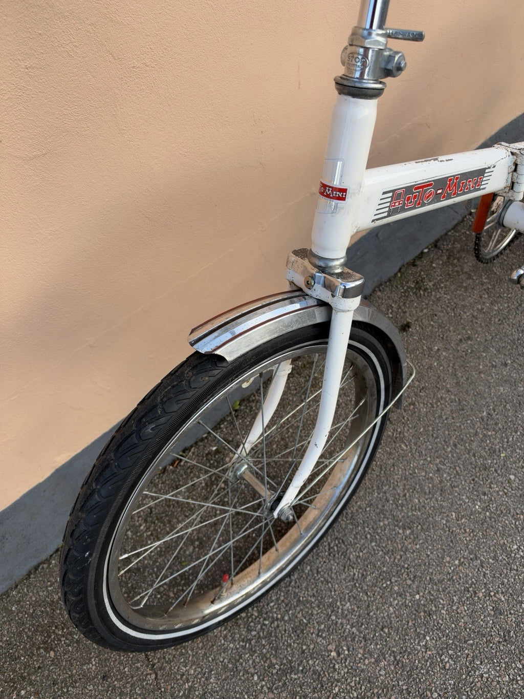 Vintage 70’s Auto-Mini Folding Bicycle Bike Cycle Fold Up Folder Compact London