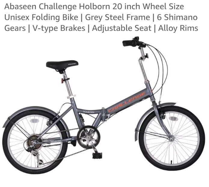 Holborn Challenge Folding Bike 20" Wheels, 6-Speed