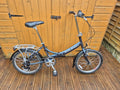Raleigh Evo 7sp Folding Bike Aluminum Frame, 20" Wheels, 7-Speed with Revo Grip