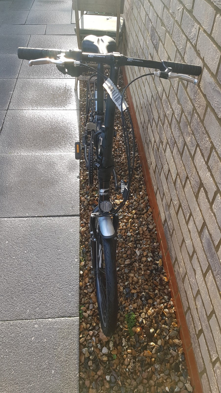 carrera intercity folding bike, black, perfect condition.