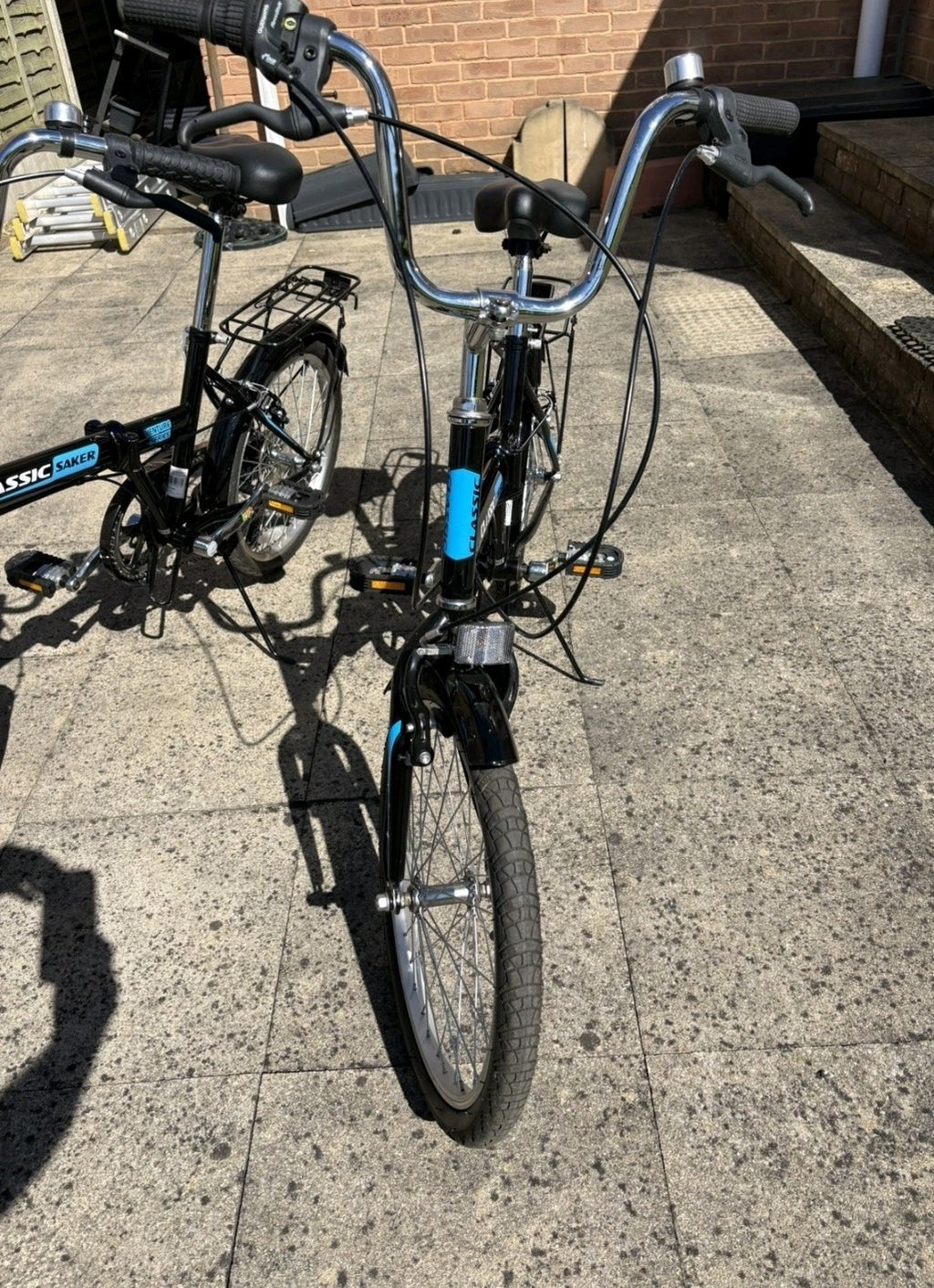 2 x Adults Black Classic Saker Folding Bike Venture Series 20" Shimano 6-speed