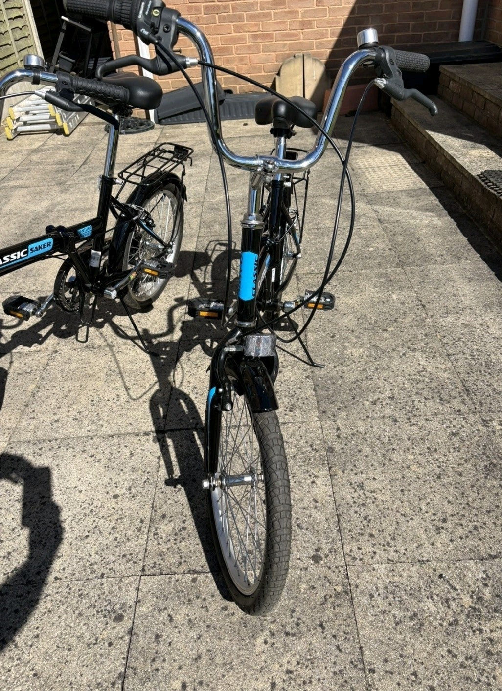 2 x Adults Black Classic Saker Folding Bike Venture Series 20" Shimano 6-speed