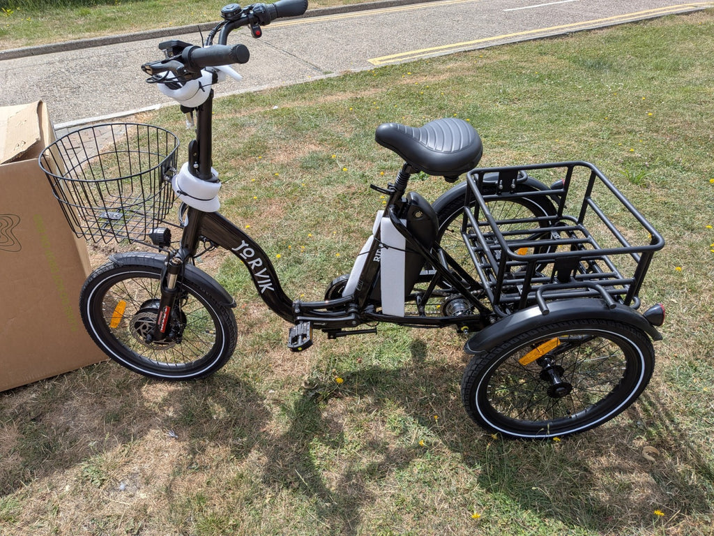Jorvik Rida Folding Tricycle E-Trike Black, BRAND NEW, DELIVERY