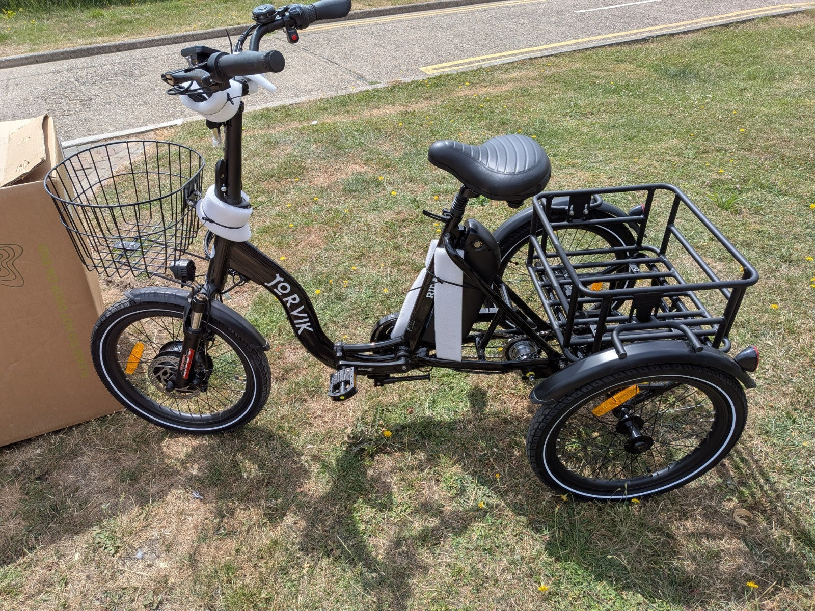 Jorvik Rida Folding Tricycle E-Trike Black, BRAND NEW, DELIVERY