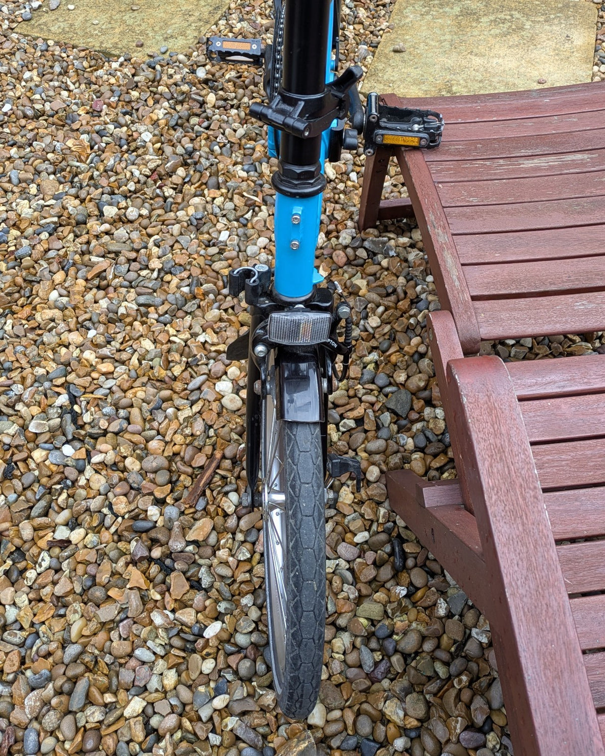 Brompton C Line Black Edition - 6 speed  folding Bike - Sky Blue - VGC!