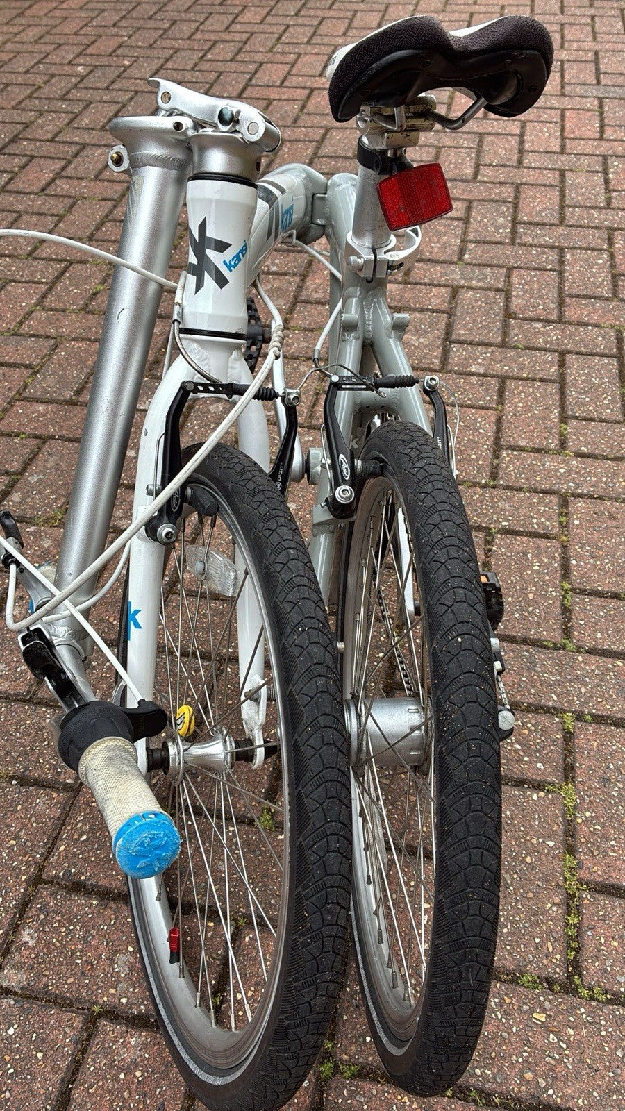 Kansi 9Twenty Folding Bike 20" 3-Speed White/Grey — Excellent Condition