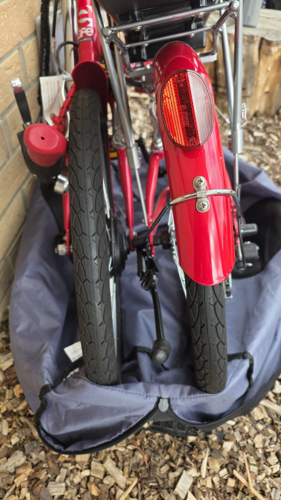 QDOS Red Folding Bike