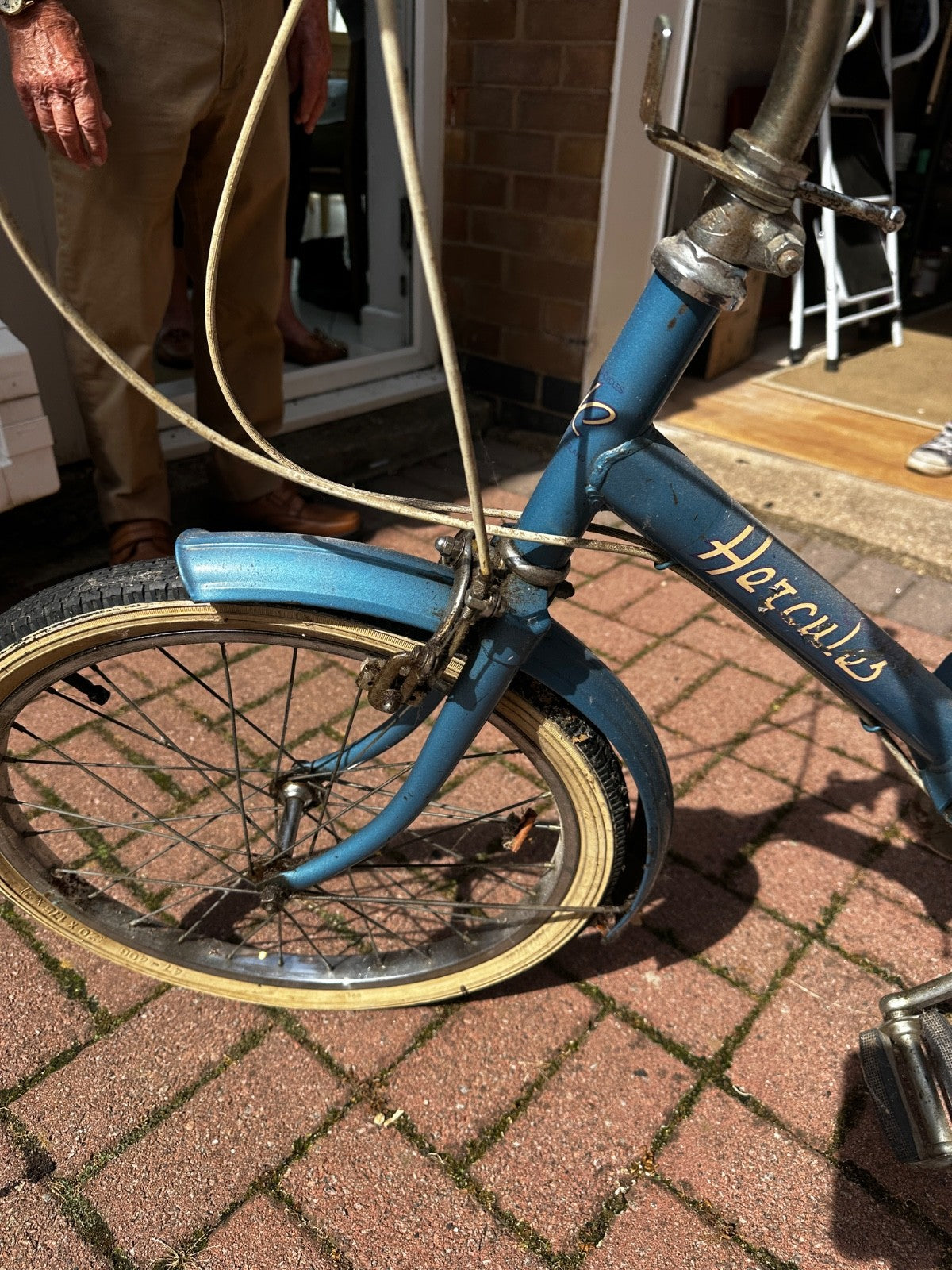 Raleigh Compact Vintage Folding Bike 1970s Retro light blue Original
