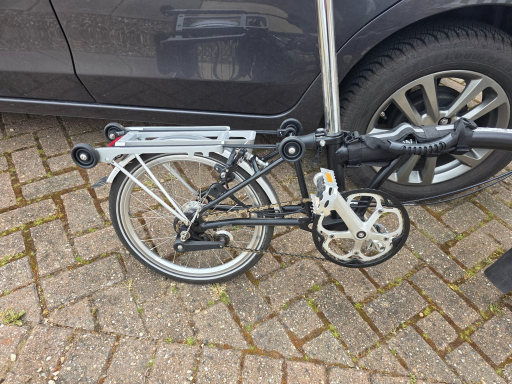 2022 Brompton C Line M3R (3 Speed)  folding bicycle - Black with carry handle