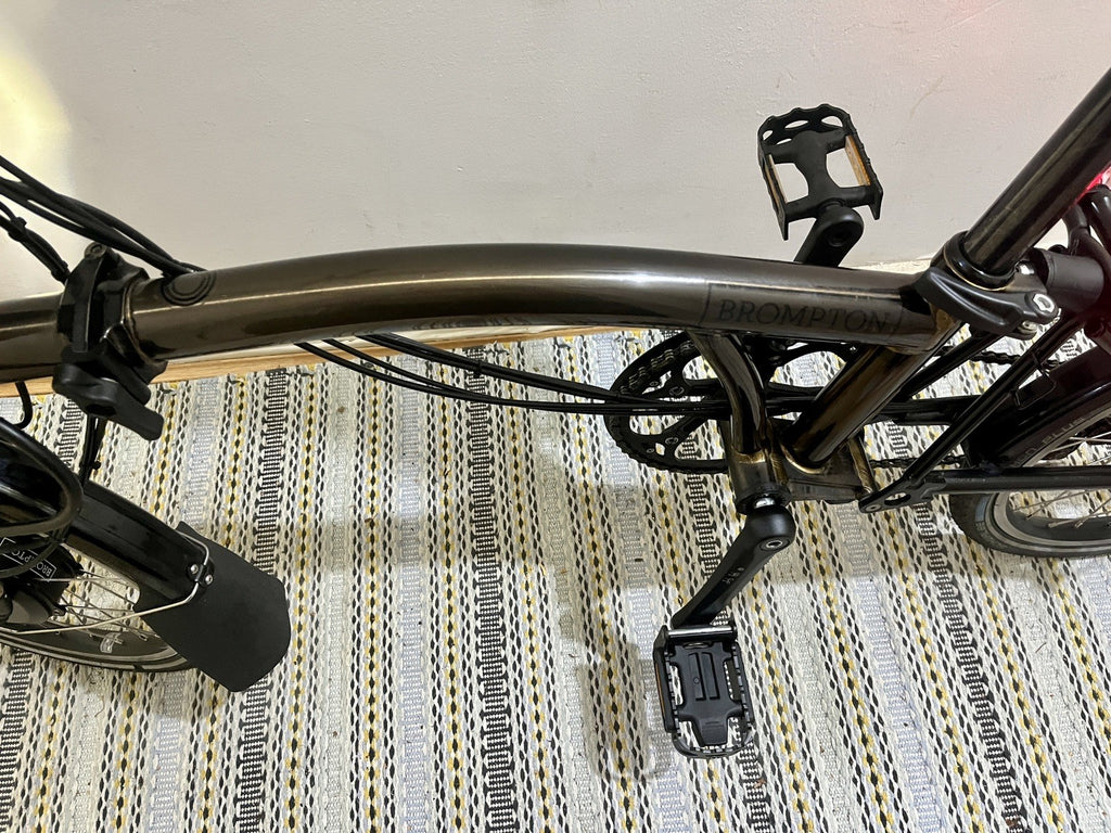 Brompton Electric C Line 6-Speed Folding Bike - Gold Lacquer - One Size