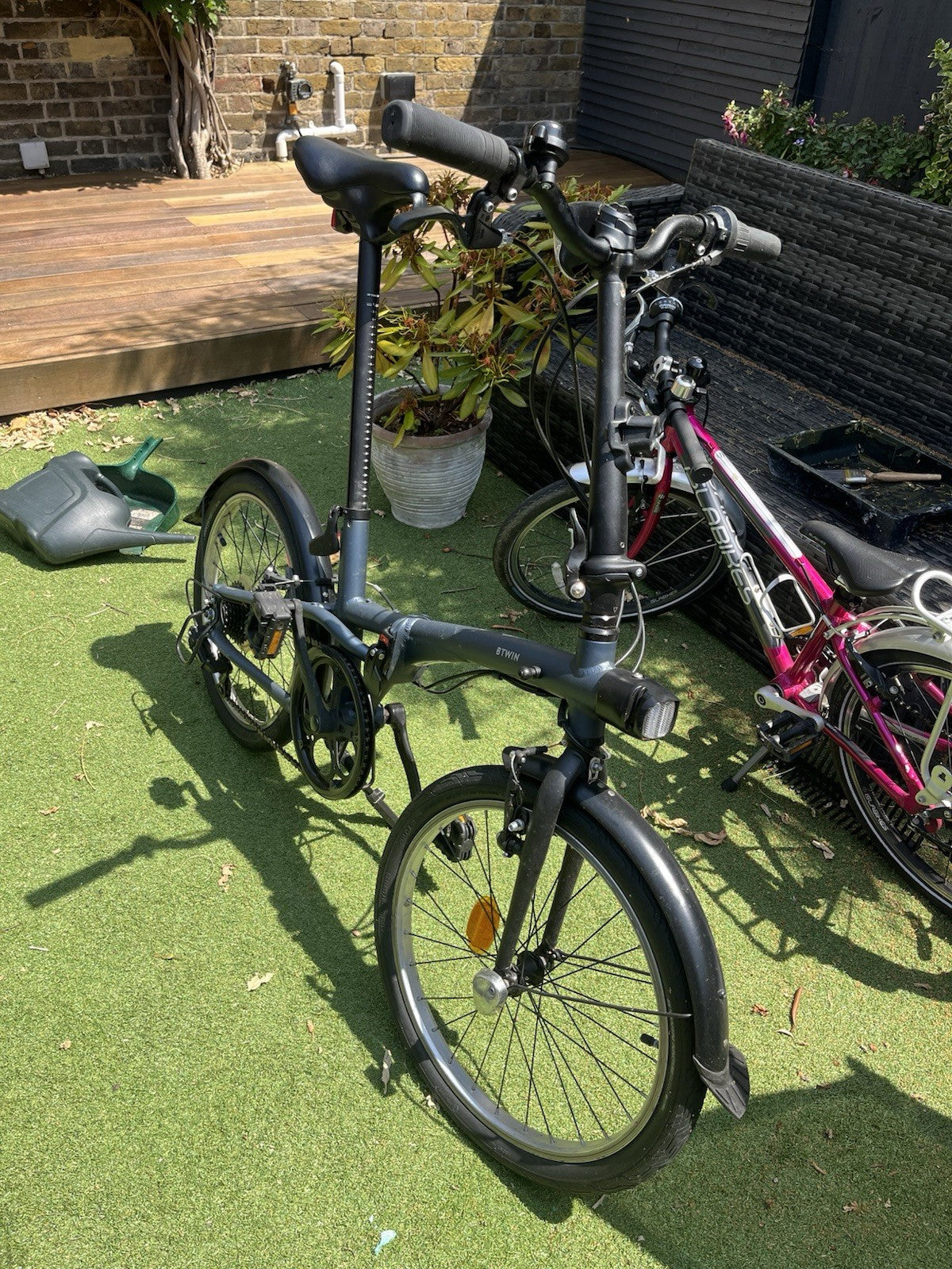 BTWIN Folding Bike 500 Blue