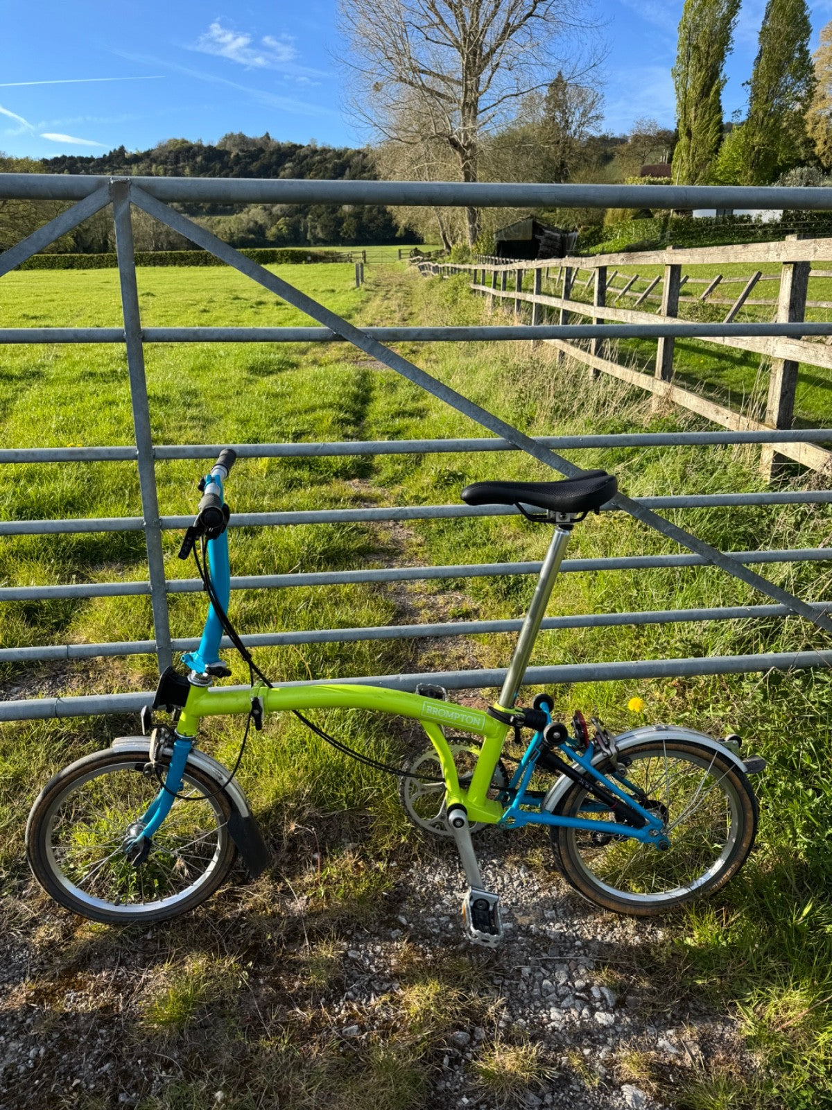Brompton S2L folding bike - freshly serviced, new chain and wheels