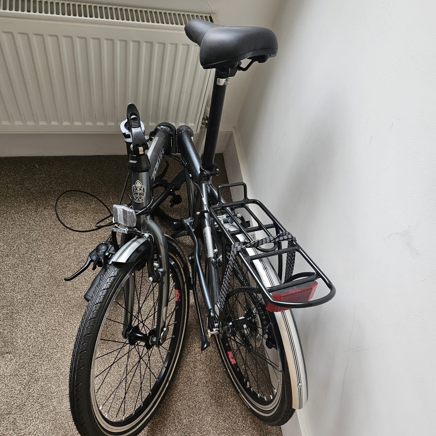 Dawes Kingpin Folding Bike Grey – Used Once – Excellent Condition – RRP £521