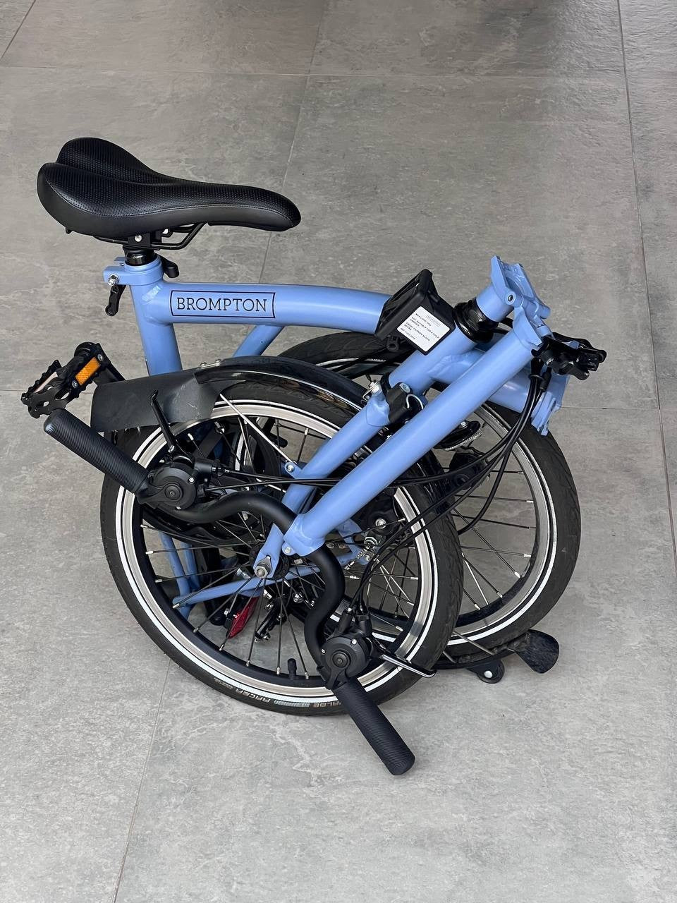 Brompton C Line Explore 6 Speed High Handlebar Cloud Blue