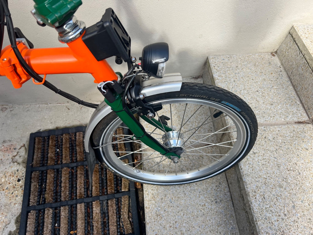brompton folding bike M6L  two tone