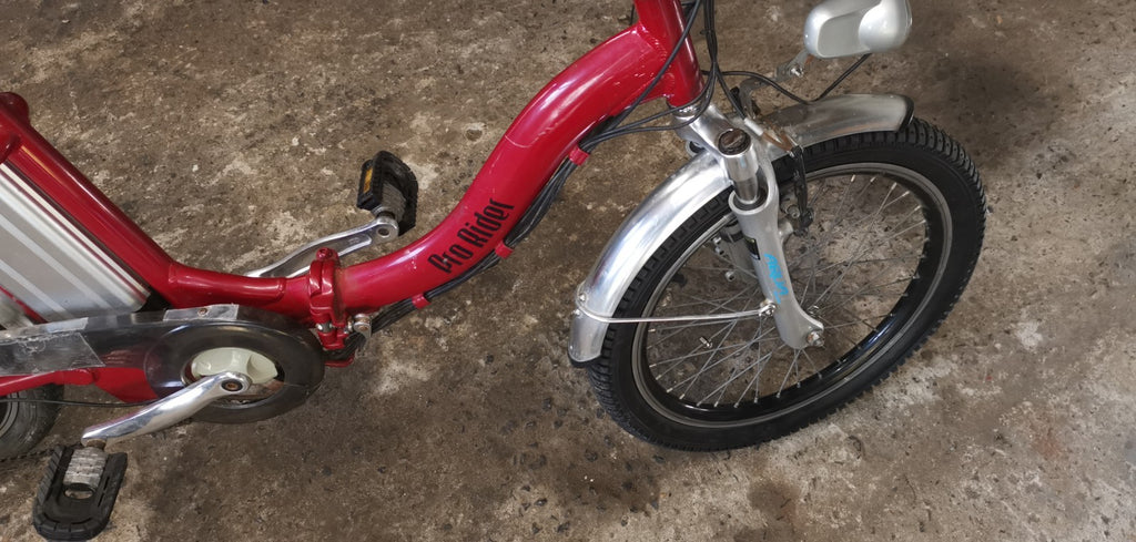 PRO-RIDER 20in E-Folding Bike 250W 36V 25km/h red