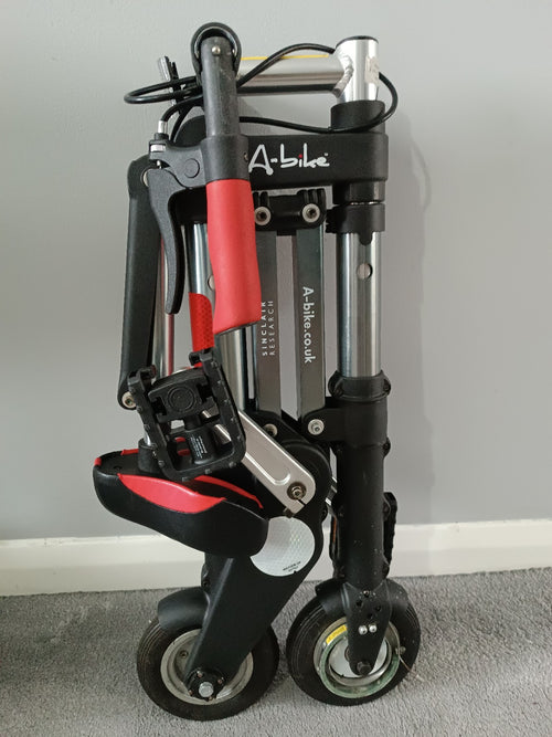 A-bike ZB01 Folding Mini Bike 6in Wheels Aluminium Silver/Black/Red