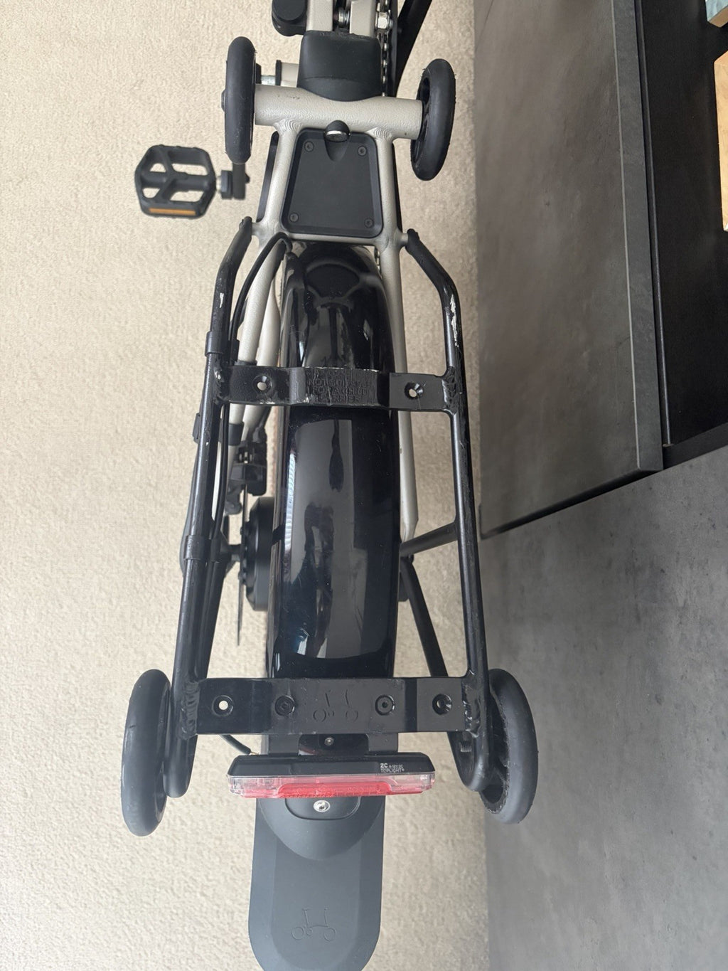 Brompton G Line 4 Speed Traildust White Folding Bike Excellent Condition