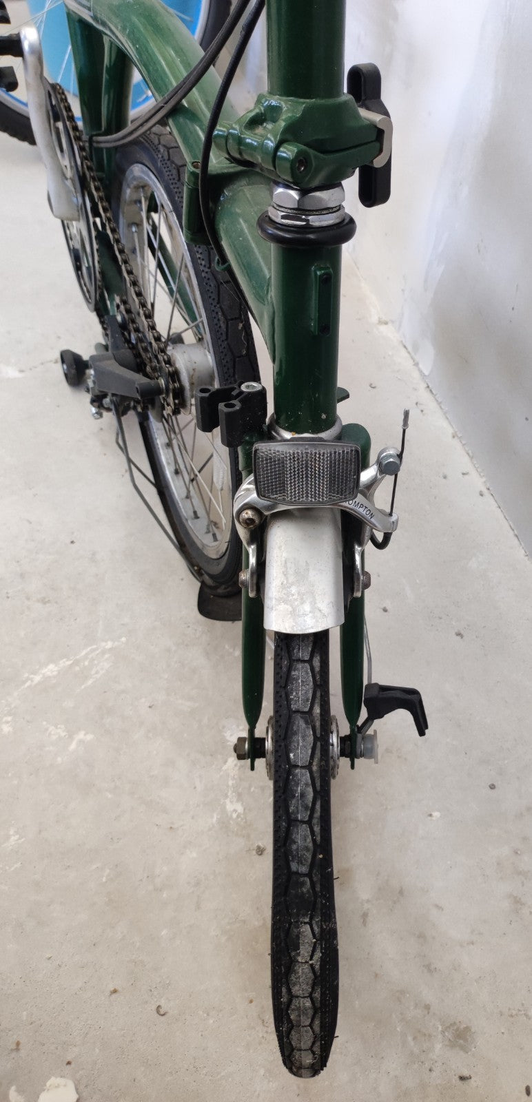 2003 Brampton Classic Green Folding Bike 3 Speed Vintage Retro