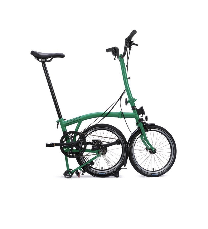 New Brompton C Line 12 Speed 2026 - Folding Bike - Palm Green - Boxed - Warranty