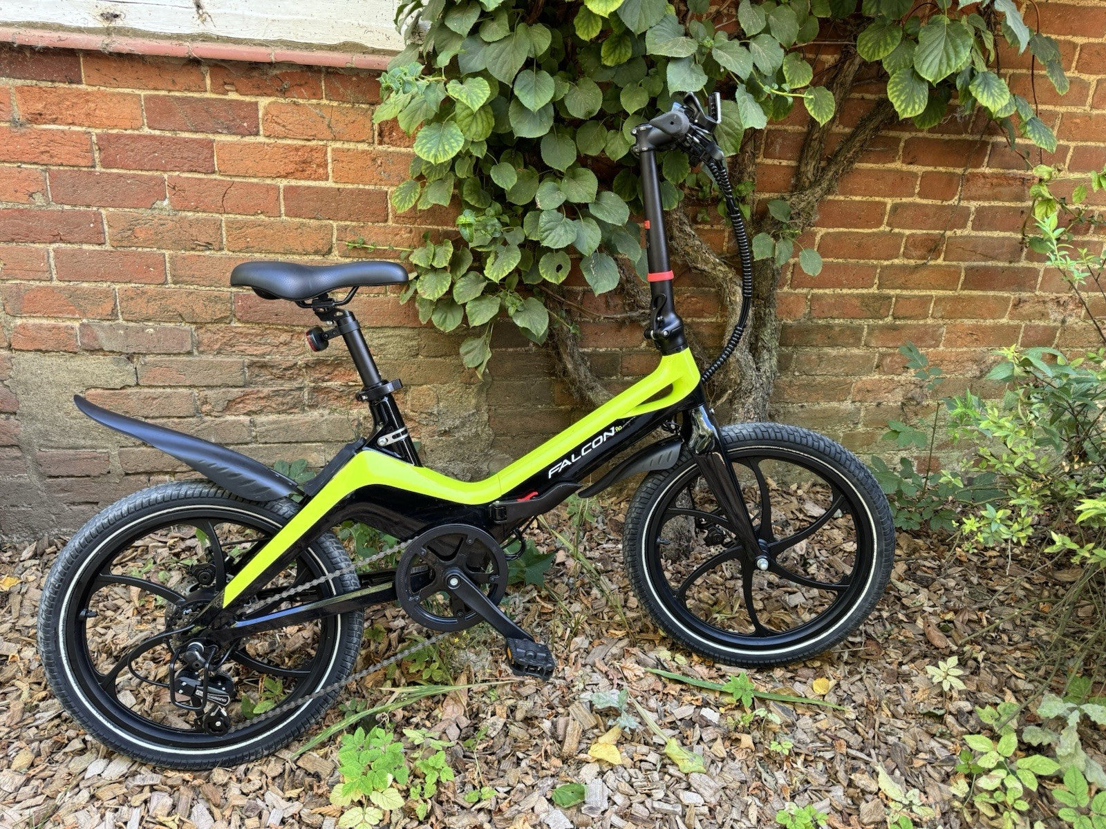 Falcon Flo Folding Bike In Green and Black Barely Used
