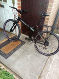 Black DAHON 'JACK'  Folding Hybrid Road Bike With Rear Rack